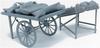 Miniart Meat Products and Market Cart Plastic Model MA35649 Molded in Color 1/35