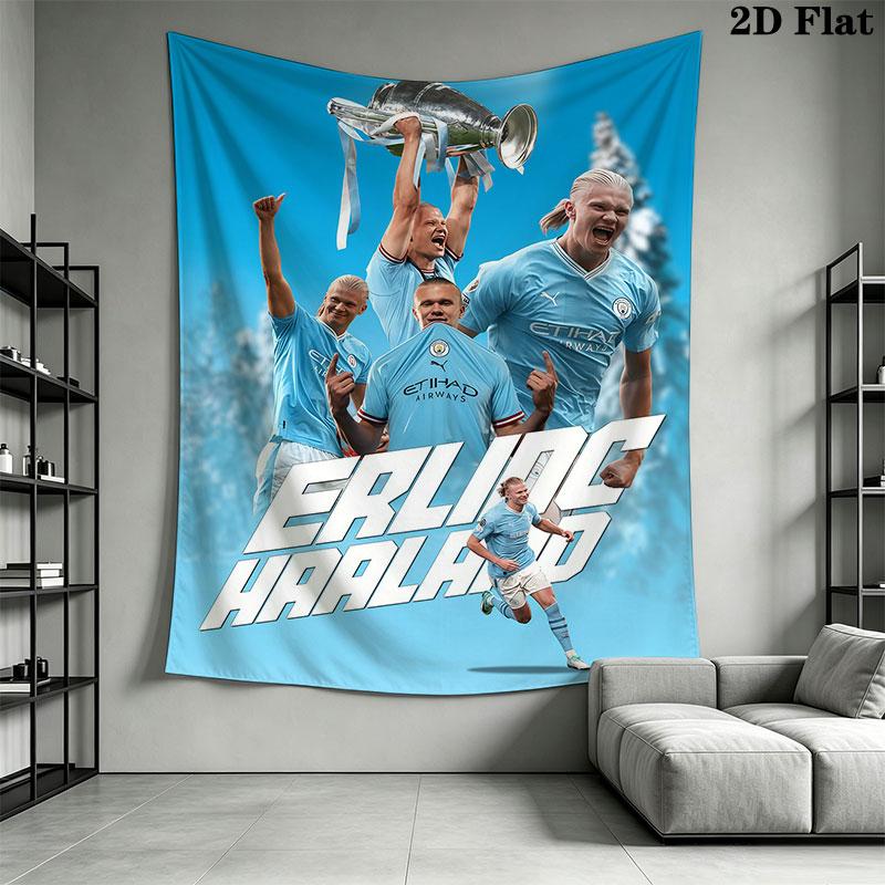 football star Wall Hanging Printed Fabric Blanket Decorative Tapestries for Bedroom Living Room Home Decor