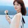 Portable Rechargeable Cooling Fan Folding Mini Desktop with LED Light Fan Adjustable Wind Speed Fan for Office Outdoor