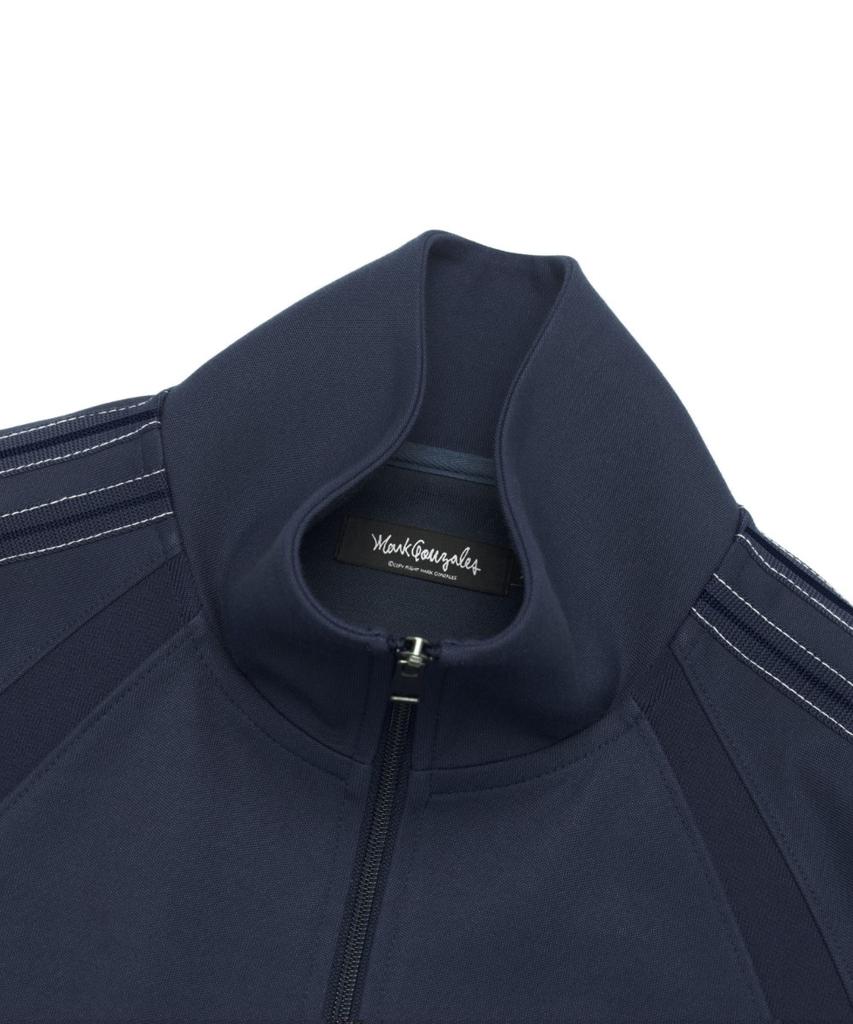 Mark Gonzales Sign Logo Tape Detail Track Jacket - Navy