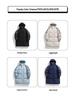 Unisex Mid-Length Striped Cotton-Padded Jacket - Winter 2025, Warm & Thick, Korean Style Student Coat