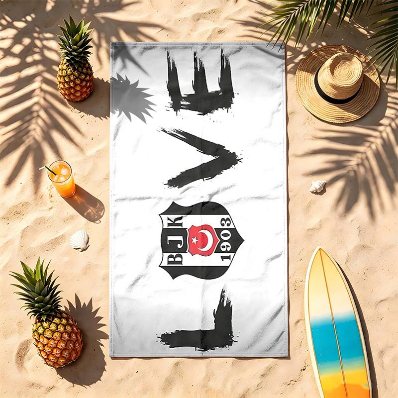 Besiktas JK (19) Thema Strandtuch Sandabweisend Weich Und Bequem Geeignet Für Den Pool Camping Yoga Und Tauchen Ein Reise