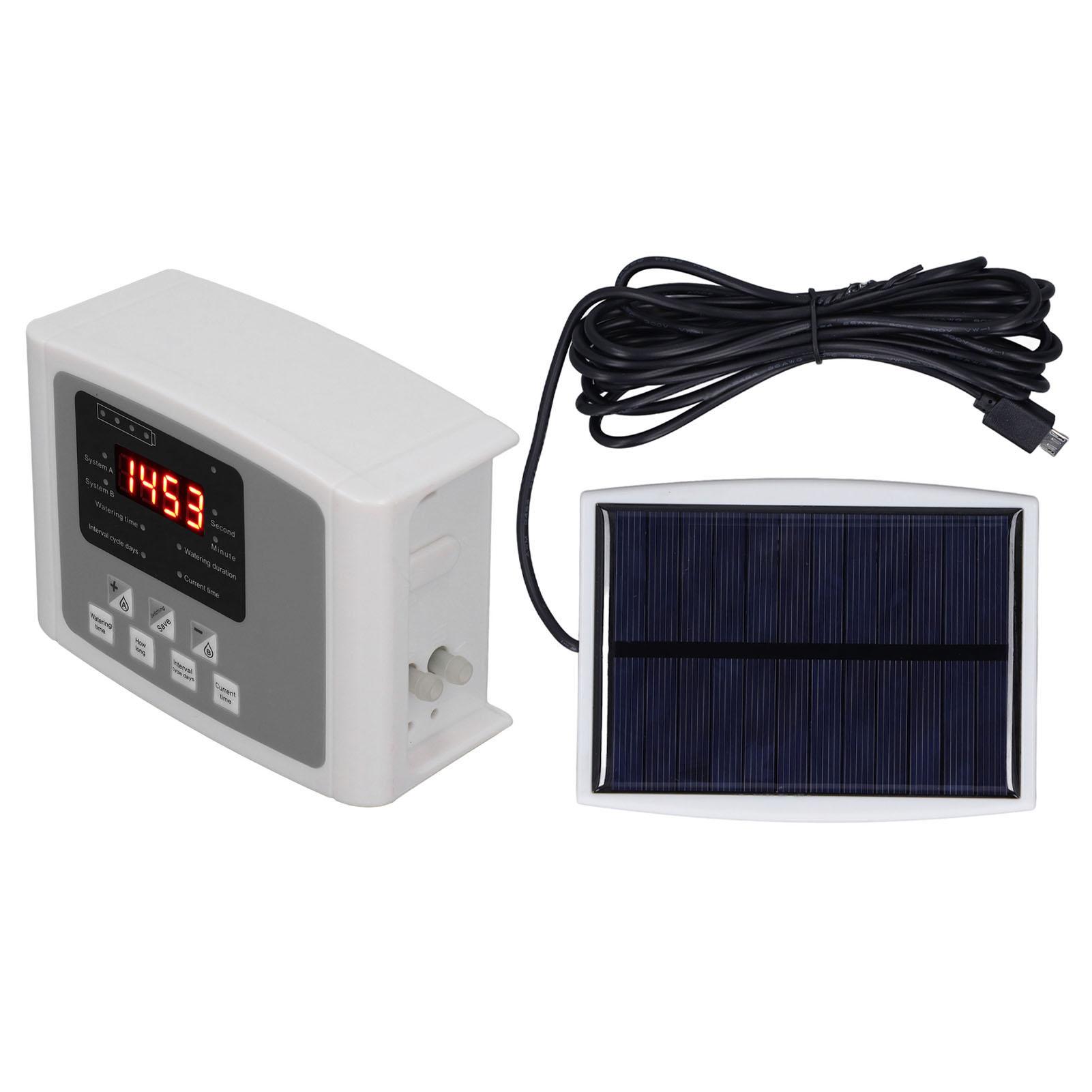 

Automatic Plant Watering System Timing Watering Solar Power USB Charging Single Pump Automatic Flower Watering Device