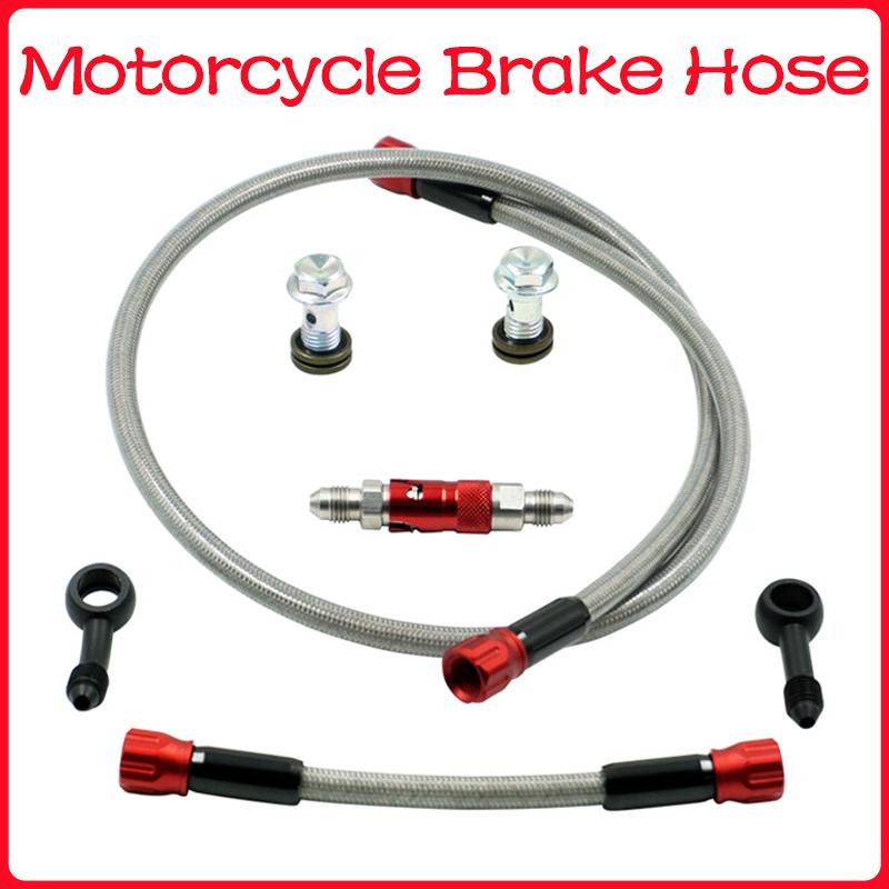 Motorcycle Brake Hose AN3 Aluminum Alloy Braided Brake Line for ATV Pit Dirt Street Racing Bike