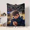 1pc Fantastic Beasts Blanket Polyester Fiber, All Season Comfort for Sofa, Bed, Office, Car, Camping Ideal Home Decor & Gift, Office Comfort