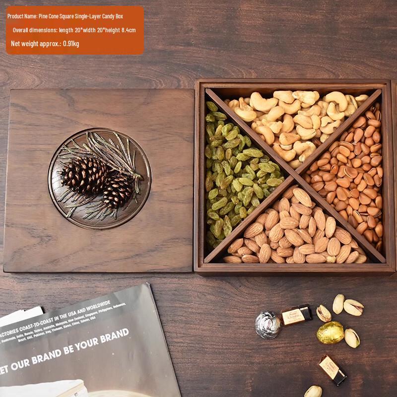 Wooden Dried Fruit and Snack Tray