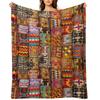 Colors of South America Throw Blanket Travel Winter Beds Plaid On the Sofa Warm for Winter Blankets