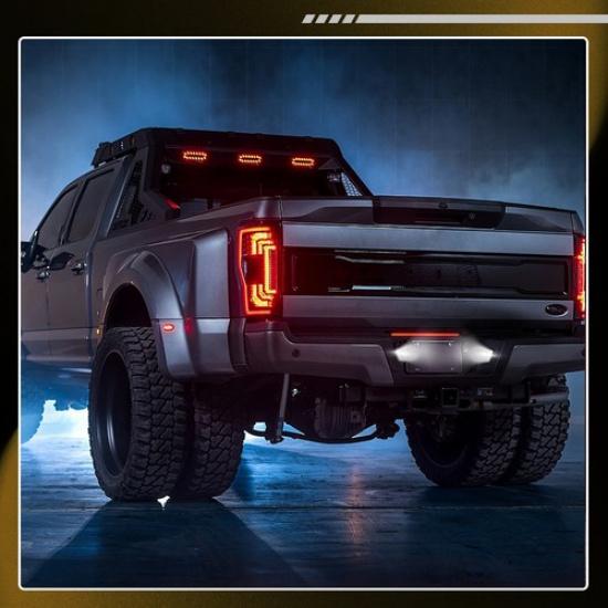 For Ford F-250 F-450 CANBUS White Tube LED License Plate Tag Light With Socket V