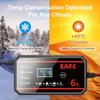 EAFC 12V 6A Smart Battery Charger, Pulse Repair Charger for Car and Motorcycle Lead-Acid Batteries