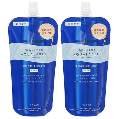 Shiseido Aqualabel Treatment Lotion Brightening Refill Moisturizing (150mL, 2-Pack) [Quasi-drug]