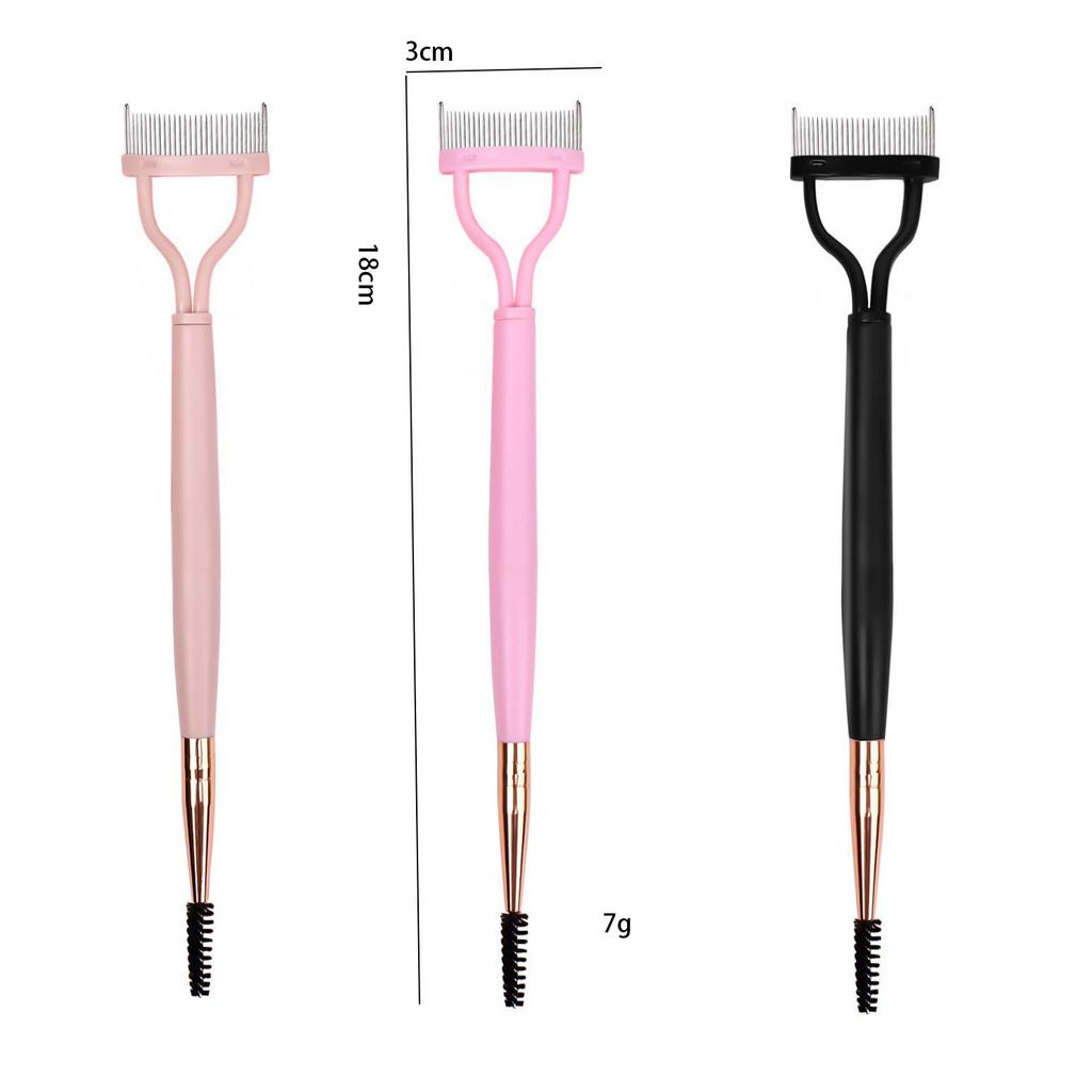 Foldable Semi-Arc Steel Needle Eyelash Comb