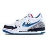 Legacy 312 Cushioning Abrasion Resistant Slip Resistant Low Top Vintage Basketball Shoes GS White Blue FV8117-141(Team56-)