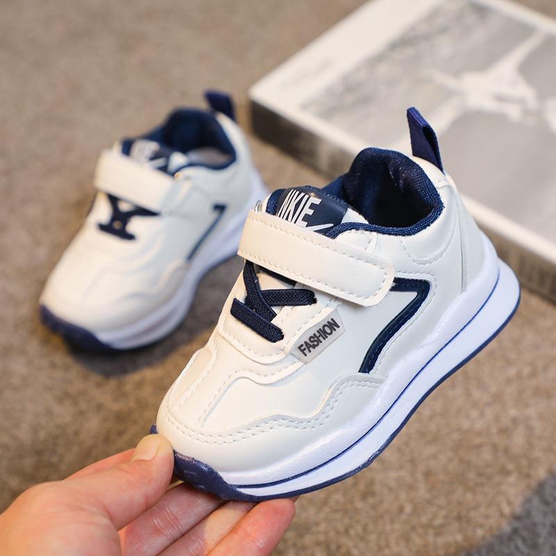 Classmate Boy Spring and Autumn Running Shoes Year Old Boy Leather Casual Sneakers Soft Sole Baby Walking Shoes