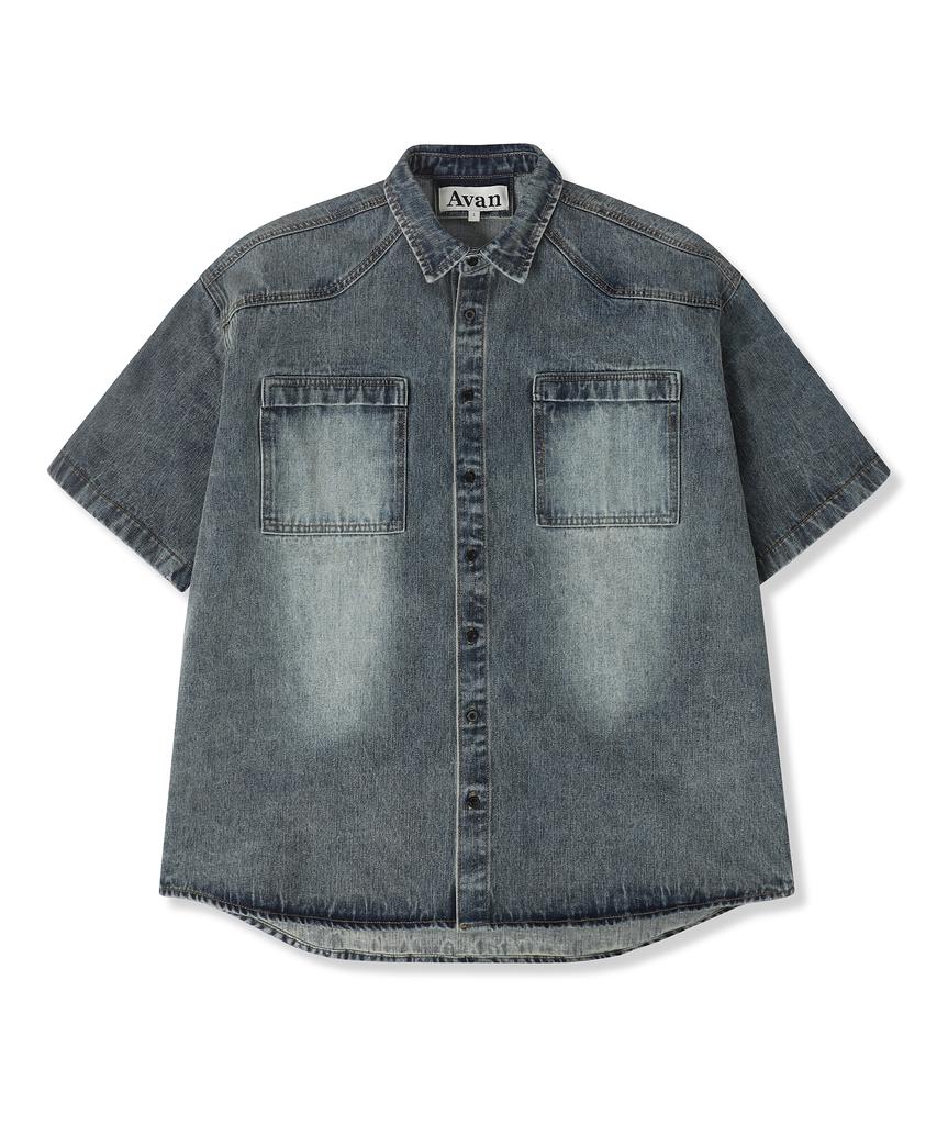 AVANDRESS Western Short-Sleeve Denim Shirt - 3Col