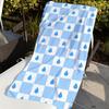 Cute Checkered Pattern Towel Quick Drying Beach Towels Are Suitable For Swimming Pools Camping Yoga And The Gym