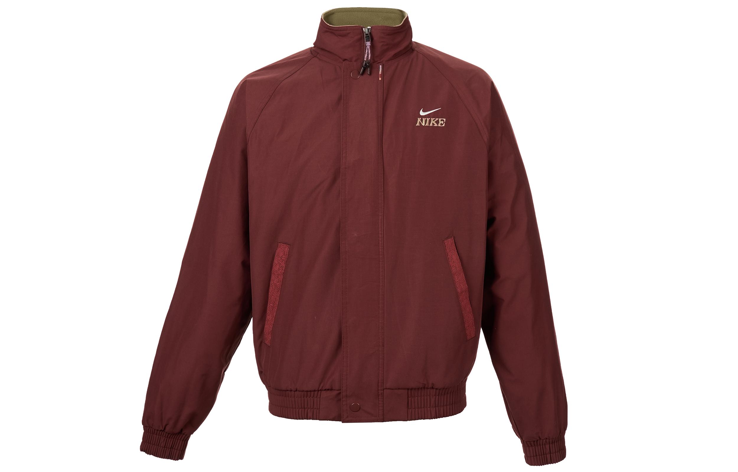 Nike Club Jackets Men s Dark Team Red Stand Collar Moderate Other IQ3705-613 S