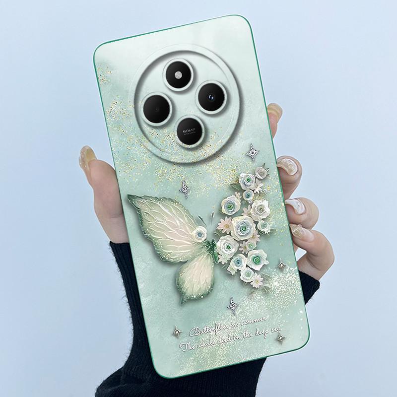 

For Xiaomi Redmi 14C Case Cute Panda Girl Cat Back Cover For Redmi 14 C 4G 5G Redmi14C Phone Housing Soft Liquid Silicone Fundas Poco C75 (5G)