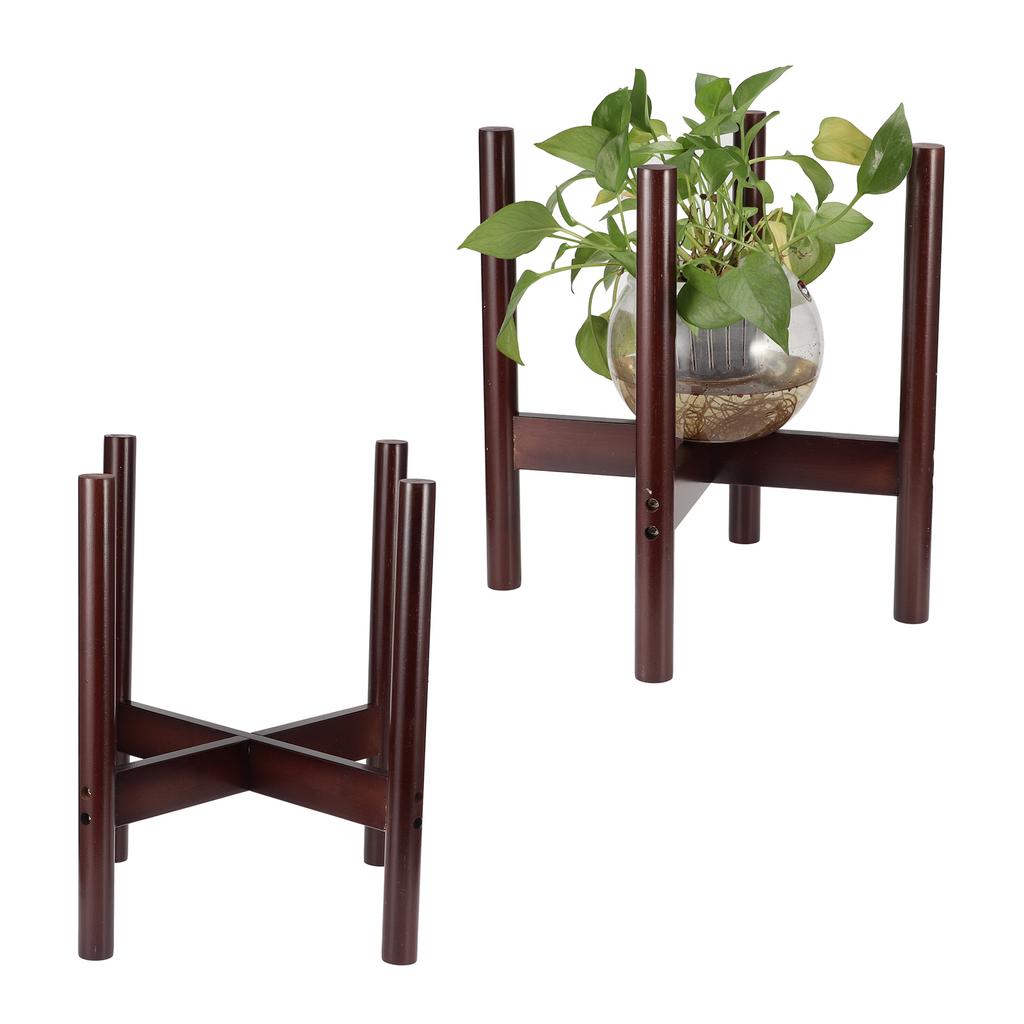 Bamboo Plant Stand Flower Pot Holder Potted Stand Indoor Display Rack Room DecorM