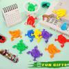 20pcs Frogs Toy Plastic Jumping Leap Frogs Toy Pressing Bouncing Frog Toy Goody Bag Fillers Gift for Kids Toddler Birthday Party