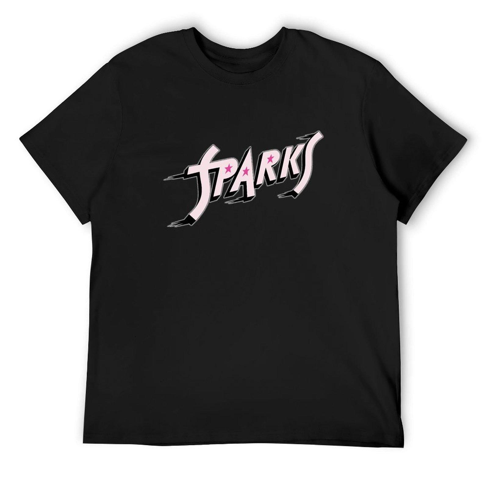

Sparks band T-Shirt street wear anime stuff blacks summer clothes Short sleeve tee men 4XL