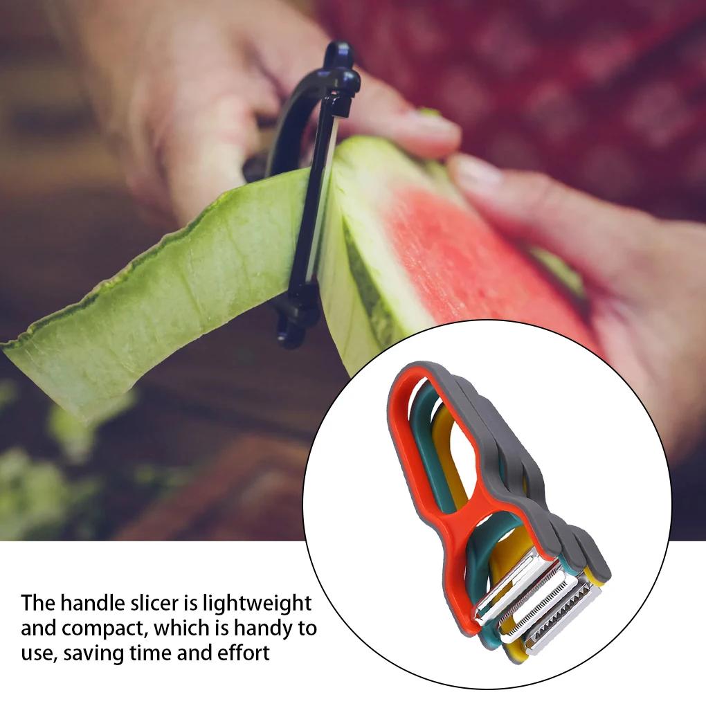 3 pezzi in acciaio inossidabile multifunzione pelapatate frutta verdura chopper mini spud affettatrice grattugia set utensili da cucina colore casuale