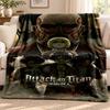 Attack on Titan blanket Flannel Blanket Soft Cozy Plush Throw for Sofa Bed Lightweight Home Decoration Outdoor camping