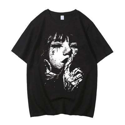 Anime Ito Junji Uzumaki Tričko Horor Japonský Guro Vtipné Dívčí Anime Vysoce Kvalitní Bavlněné Tričko Dárkové Tričko