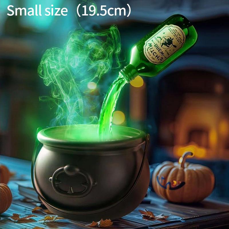

Witch Cauldron Halloween With LED Light & Fog Mist Maker Skeleton Decor For Spooky Hocus Pocus Party Cauldron Halloween Suit