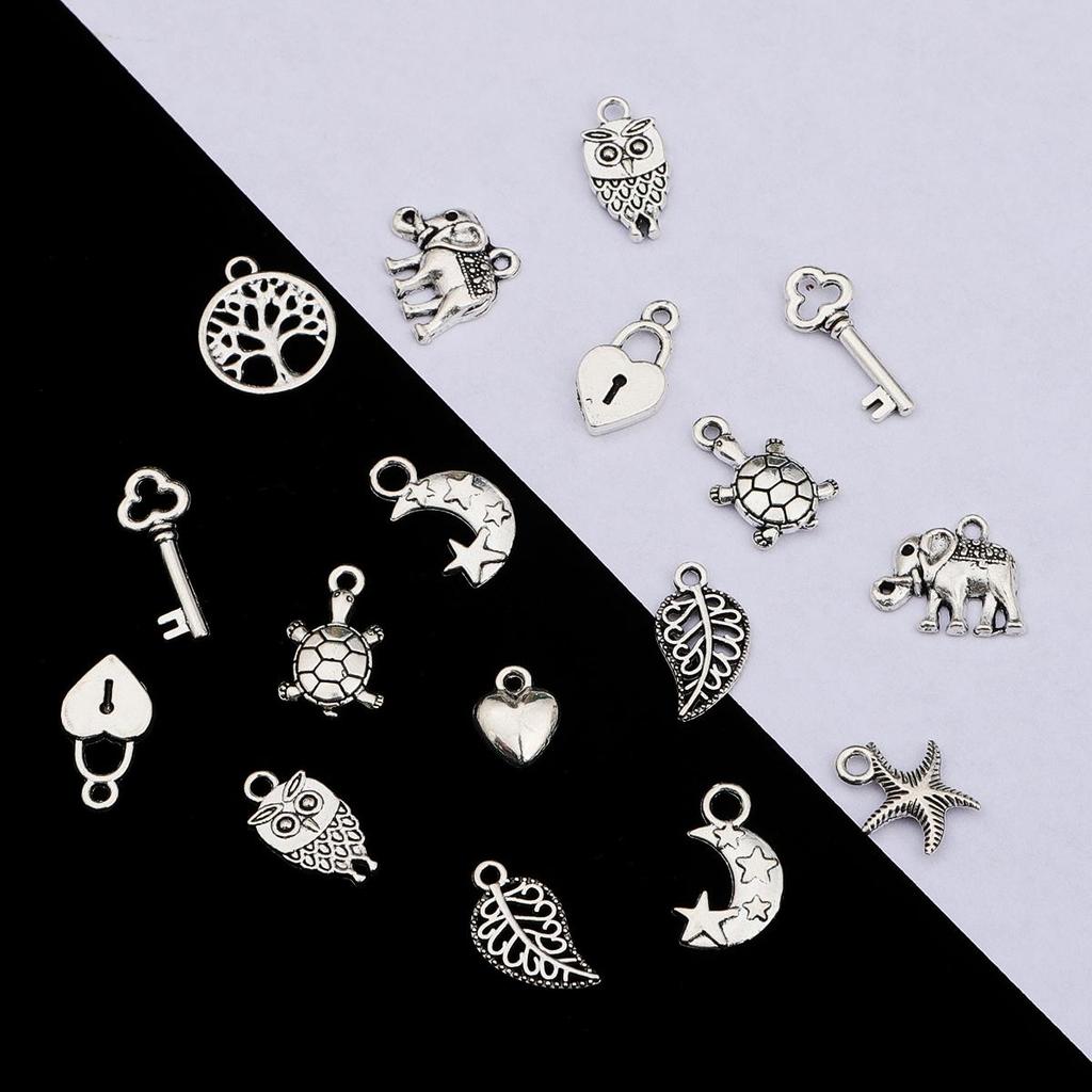 20 Stück Überzug aus Silberlegierung, Zubehör für die Herstellung von Schmuckkomponenten, DIY-Halskette, Armband, Ohrring