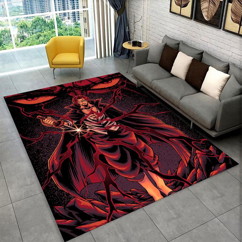 Anime Zoro One P-Piece Kreslený Koberec pre Hernú Miestnosť Spálňu Obývaciu Izbu Pohovku Domáce Dekorácie, Detský Koberec Protišmyková Podložka na Podlahu