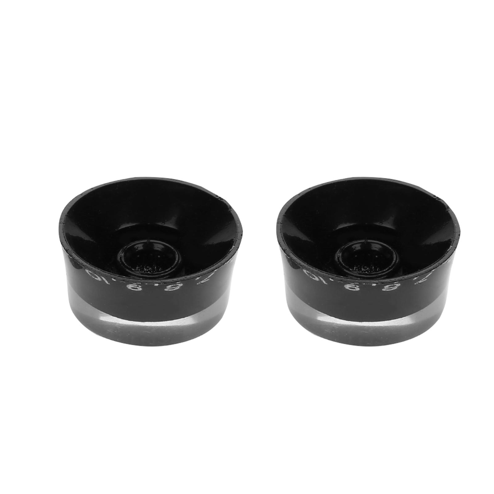 

4 шт. сменные ручки регулировки громкости гитарного тона для Les Paul (черный)