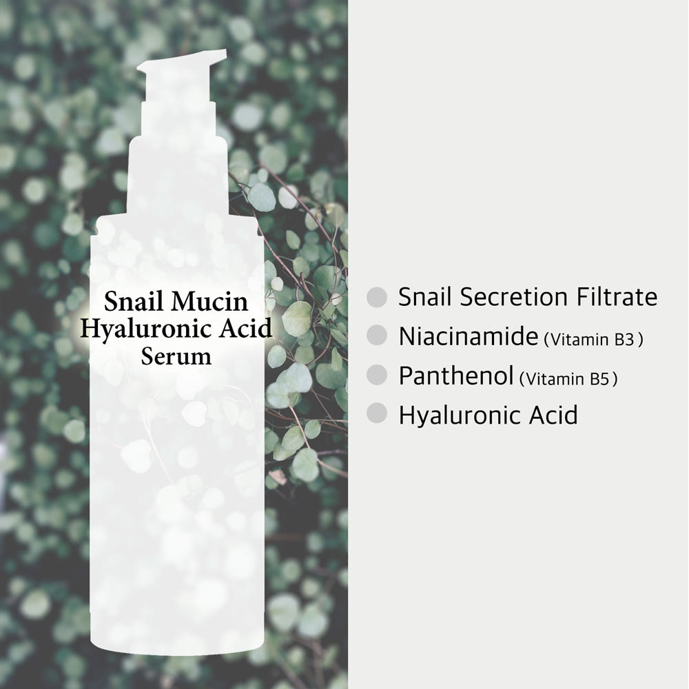 COS DE BAHA SH Snail Mucin 83% Niacinamide Moisturizing Serum 120ml