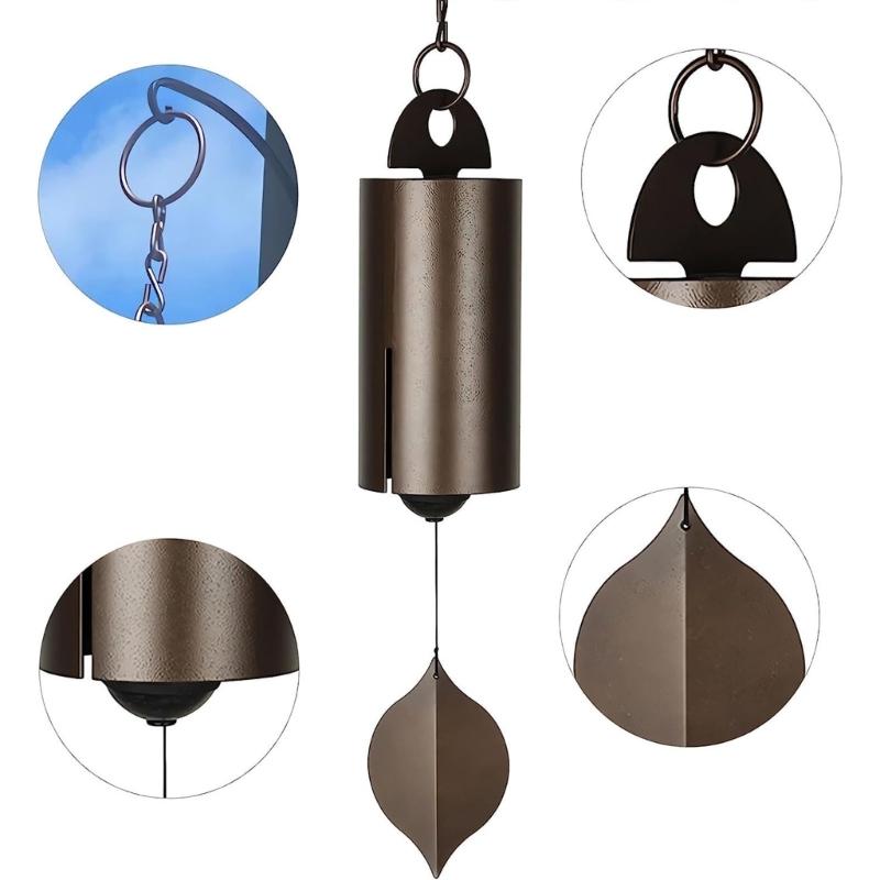 Antique Windbells Metal Wind Chimes Deep Resonances Serenity Bells for Indoor Outdoor Home Yard Garden Decoration