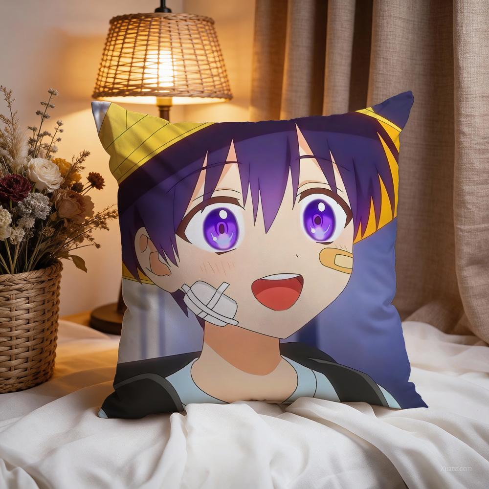 sShikimoris Not Just aCuties Cushion Cover Premium Comfort Reversible Pillow Cove -Two In One Design for Any Room & Car Interior