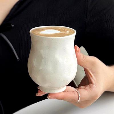 Caneca de Cerâmica Minimalista Copo de Água para Escritório Xícara de Leite para Café da Manhã Xícara de Café para Amantes do Chá da Tarde Japonês Conjunto Doméstico para Beber