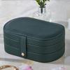 PU Leather Ring Earrings Storage Box Anti-oxidation Jewelry Storage Box  Travel