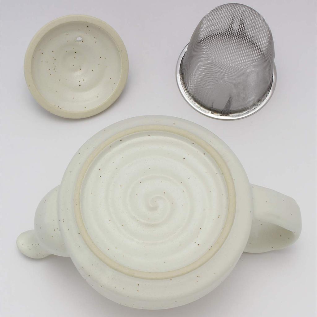 Mino Ware Pot, White Glaze, Made In Japan, 500-19