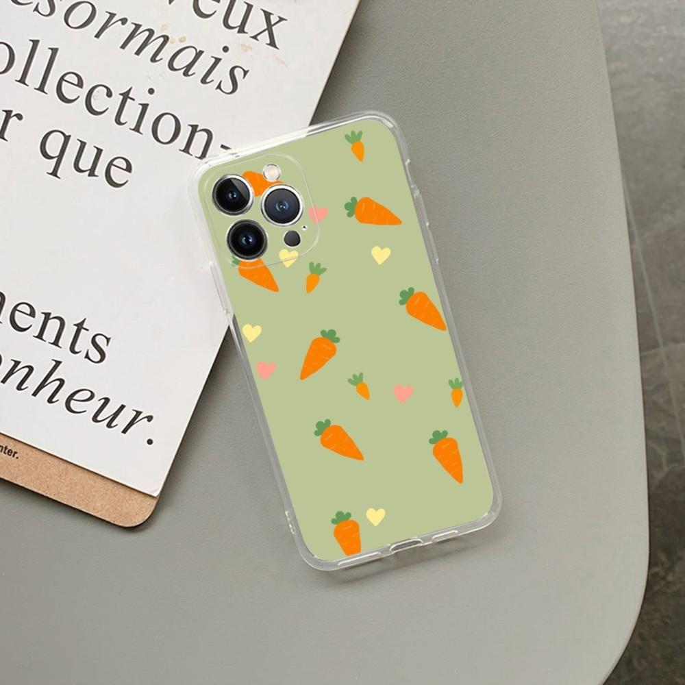 Cute carrots paint Phone Case For iPhone 15 14 13 12 11 Pro Max XS X XR SE 2020 6 7 8 Plus Mini Protective Shell
