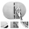 Stainless Steel Double Bolt Glass Door Lock Fit 10-12Mm Thickened Tempered Doors Anti-Theft Safety Catch for Office Family
