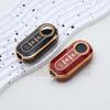 3 Bottons Tpu Car Key Fob Case Cover Shell For Fiat 500 Flip Folding Key Holder For Fiat Punto Panda Accessories