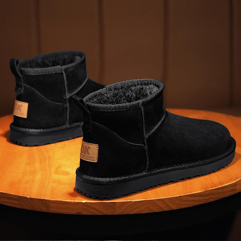 Northeast Snow Boots Men's Sheep Winter Velvet Thickened Bread Shoes Warm, Cold-proof, Waterproof and Non-slip Cotton Shoes