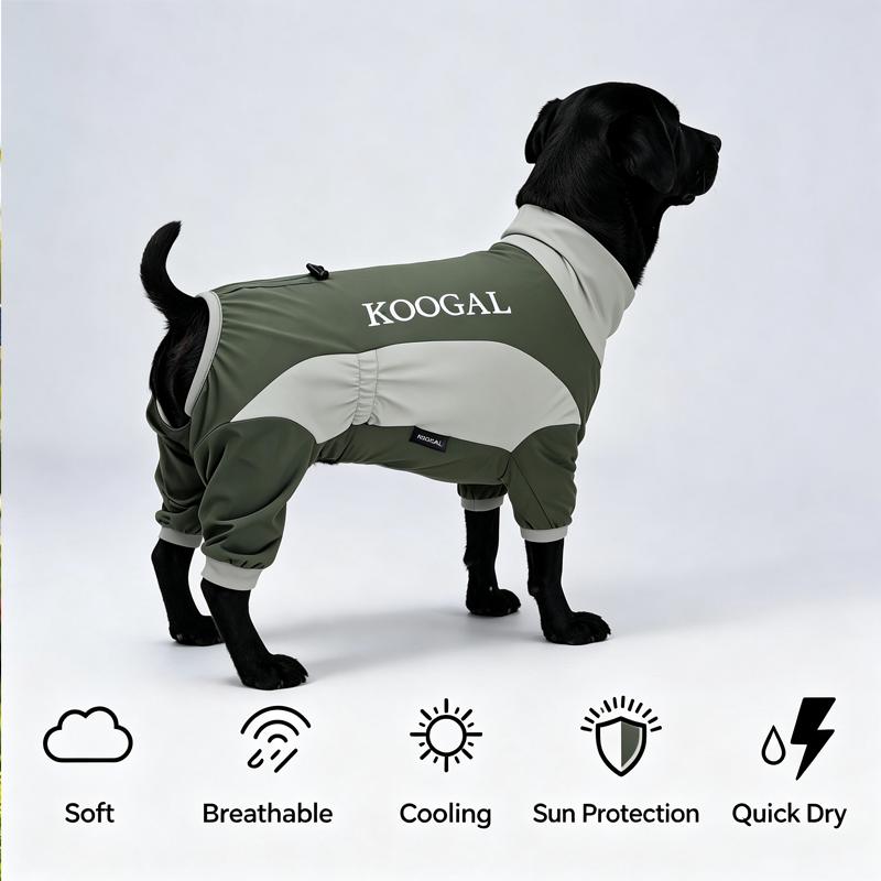 Summer Dog Cooling Clothes Pet Sun Protection Quick-Drying Cool Dog One-Piece Clothes Suitable for Small Medium and Large-Siz 5