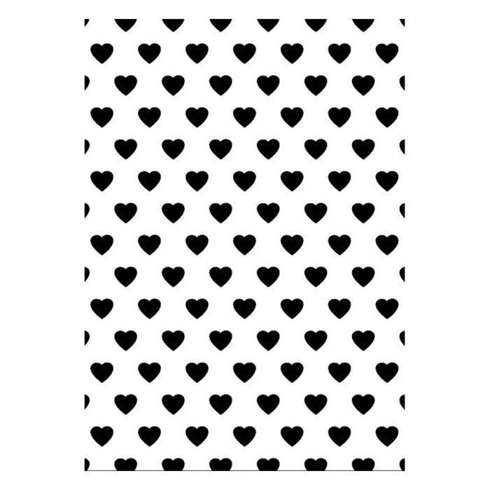 Plaque d'embossage - ARTEMIO - On se marie - cœurs - Compatible Big Shot - A5