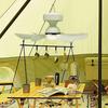 Solar-Powered Ceiling Fan with Light & Remote for Outdoor Camping