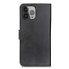 For iPhone 16 Pro Case Cowhide Texture Leather Phone Cover with 3 Card Holder