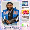 Kendrick Lamar Diamond Painting Kit 5D Full Drill DIY Diamond Mosaic Wall Art Home Decor