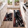 Nie RAutomata Flannel Kitchen Floor Mat – Non-Slip, Absorbent and Easy to Clean Suitable for Kitchens, Entryways Bedroomsand Bathrooms