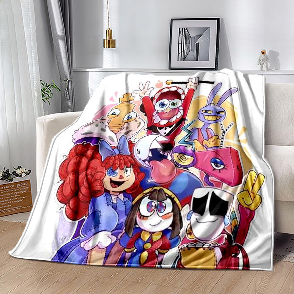 Digital Circus9 Blankets Are Suitable for Living Rooms,making Them an Ideal Choice for Outdoor Travel and Gifts.