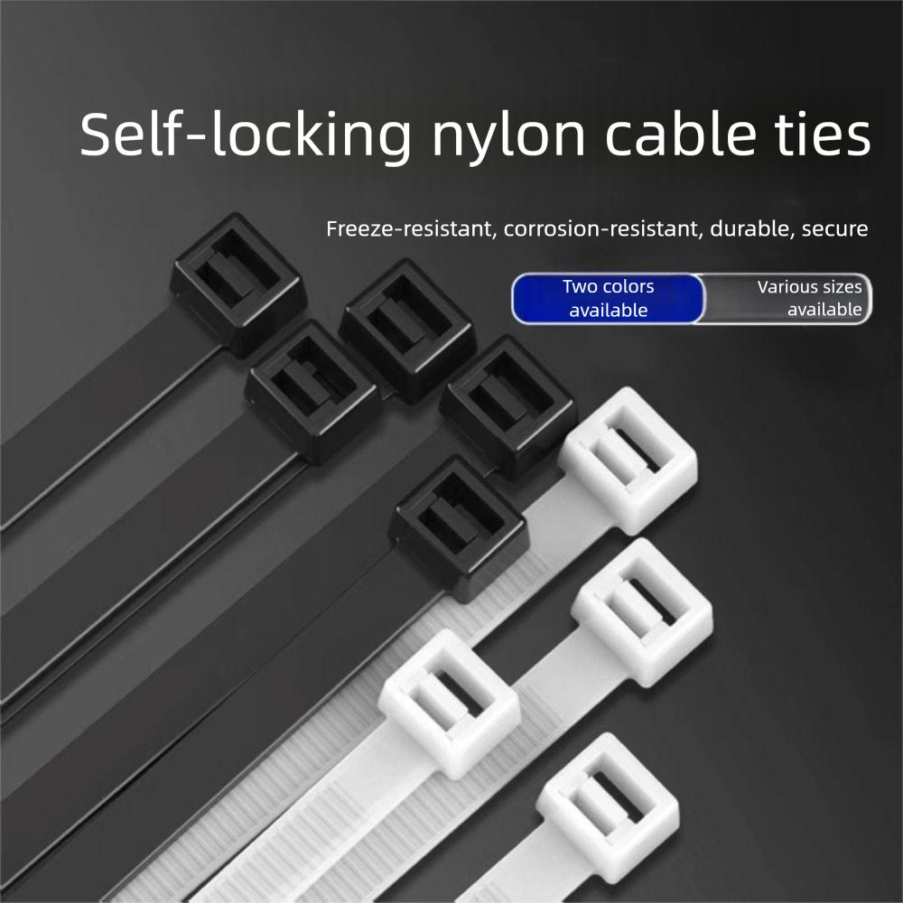 Self-Locking Nylon Cable Tie Buckle Nylon Buckle Plastic Cable Ties Tool