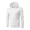 Men's Hoodie Solid Color Basic Hooded Jacket Cardigan Sweatshirt Spring Autumn Casual Men Streetwear Tracksuit Male